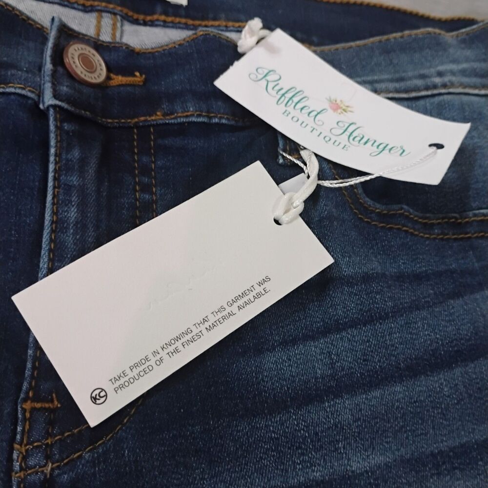 KanCan Alexandrea Ankle Jean Distressed Skinny NWT Size W13/30 Dark Wash KC8127D - Picture 6 of 16